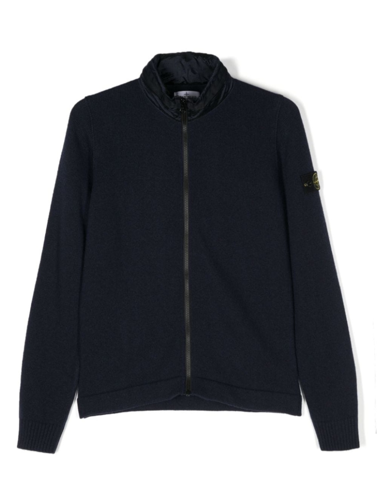 

Stone Island Junior кардиган на молнии с нашивкой Compass, синий