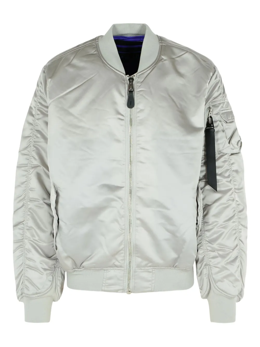 

Бомбер на молнии Alpha Industries, серый