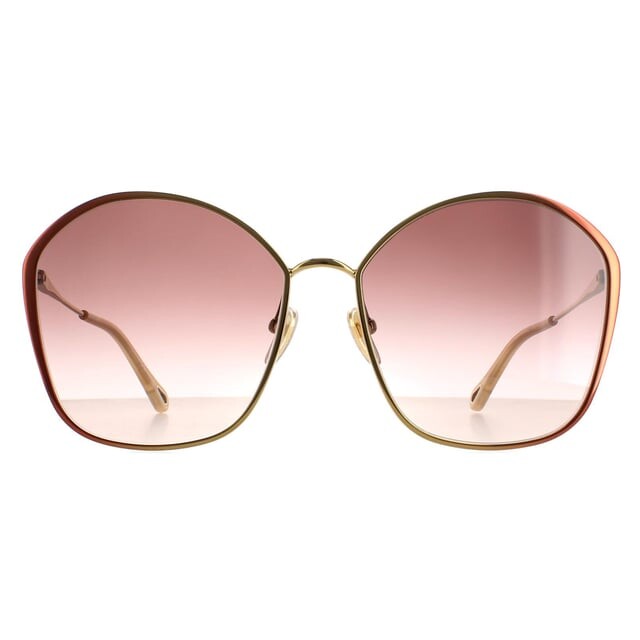 

Chloe квадратные женские темно-золотые градиентные ch0015s Chloé, коричневый