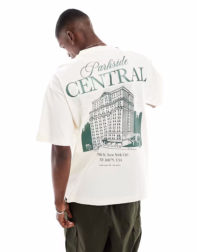 

Футболка с принтом кремового цвета Cotton On