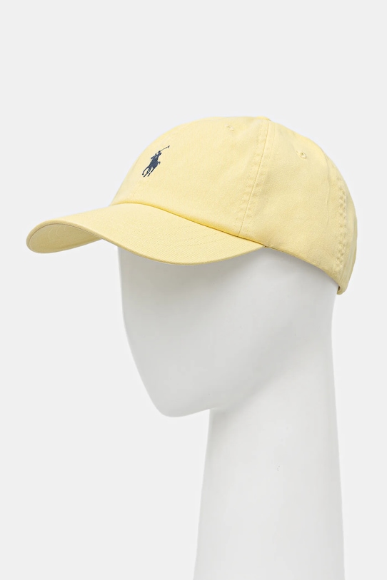 

Хлопковая кепка с козырьком Polo Ralph Lauren, желтый