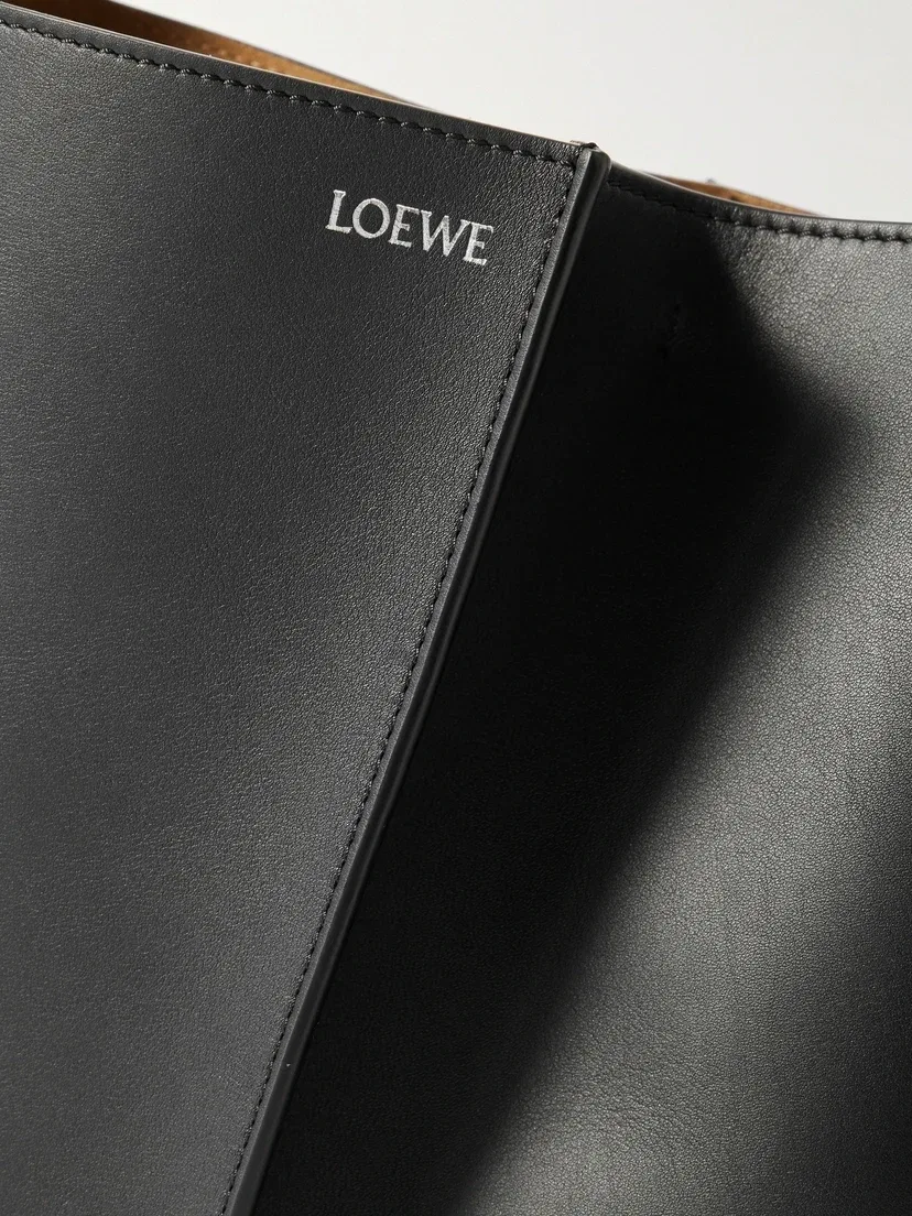 Сумка на плечо LOEWE Bilbao из плиссированной кожи среднего размера, черный — фото 4