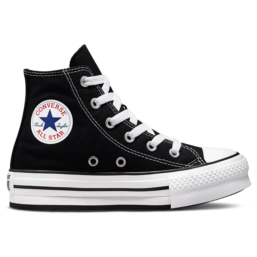 Детские высокие кеды Chuck Taylor All Star Lift Little Kid Converse, черный — фото 2