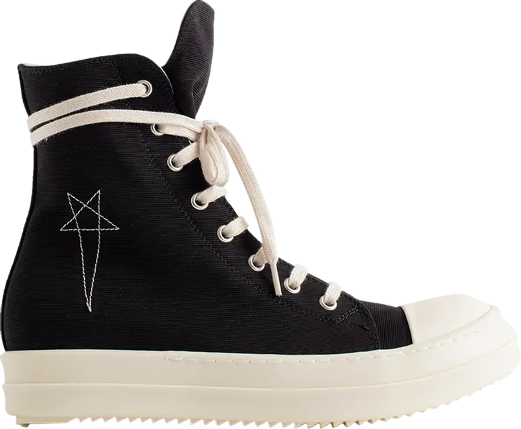 

Кроссовки Rick Owens Wmns Lido DRKSHDW Pentagram High 'Black Milk', черный