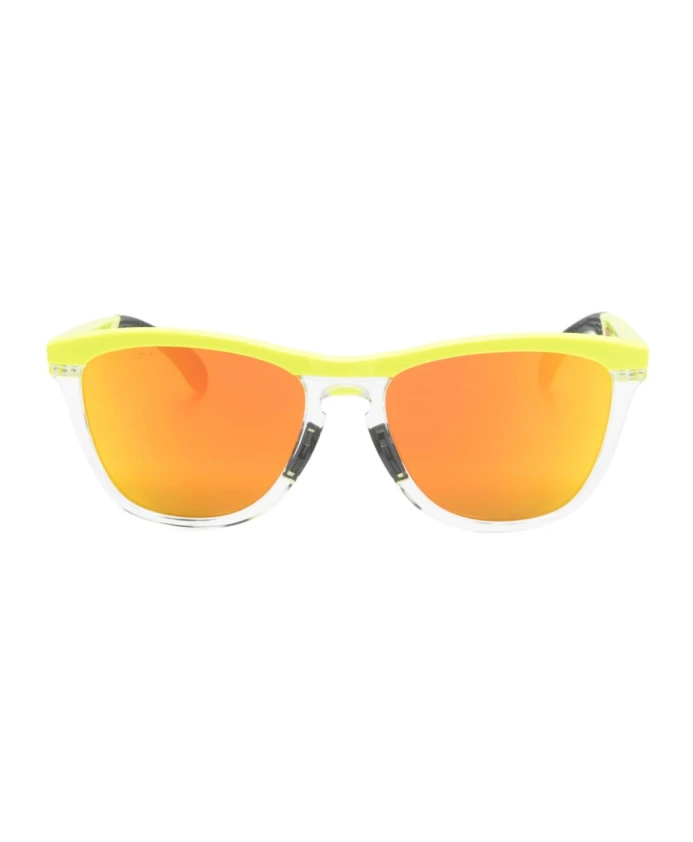 

Желтые теннисные солнцезащитные очки с зеркальными линзами Oakley, желтый