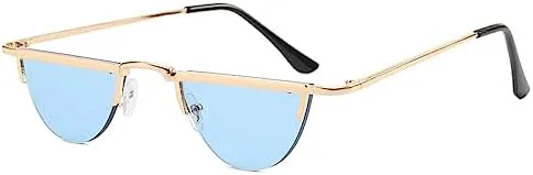 

Солнцезащитные очки в ретро-оправе для мужчин, в стиле стимпанк, для женщин, винтажные маленькие металлические очки, защита от УФ-излучения UV400 MTZJH, 4