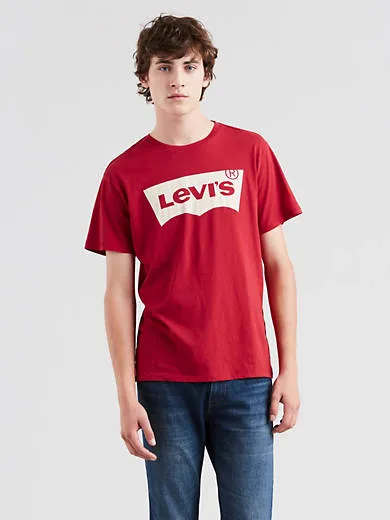 

Классическая футболка с логотипом levi's, красный