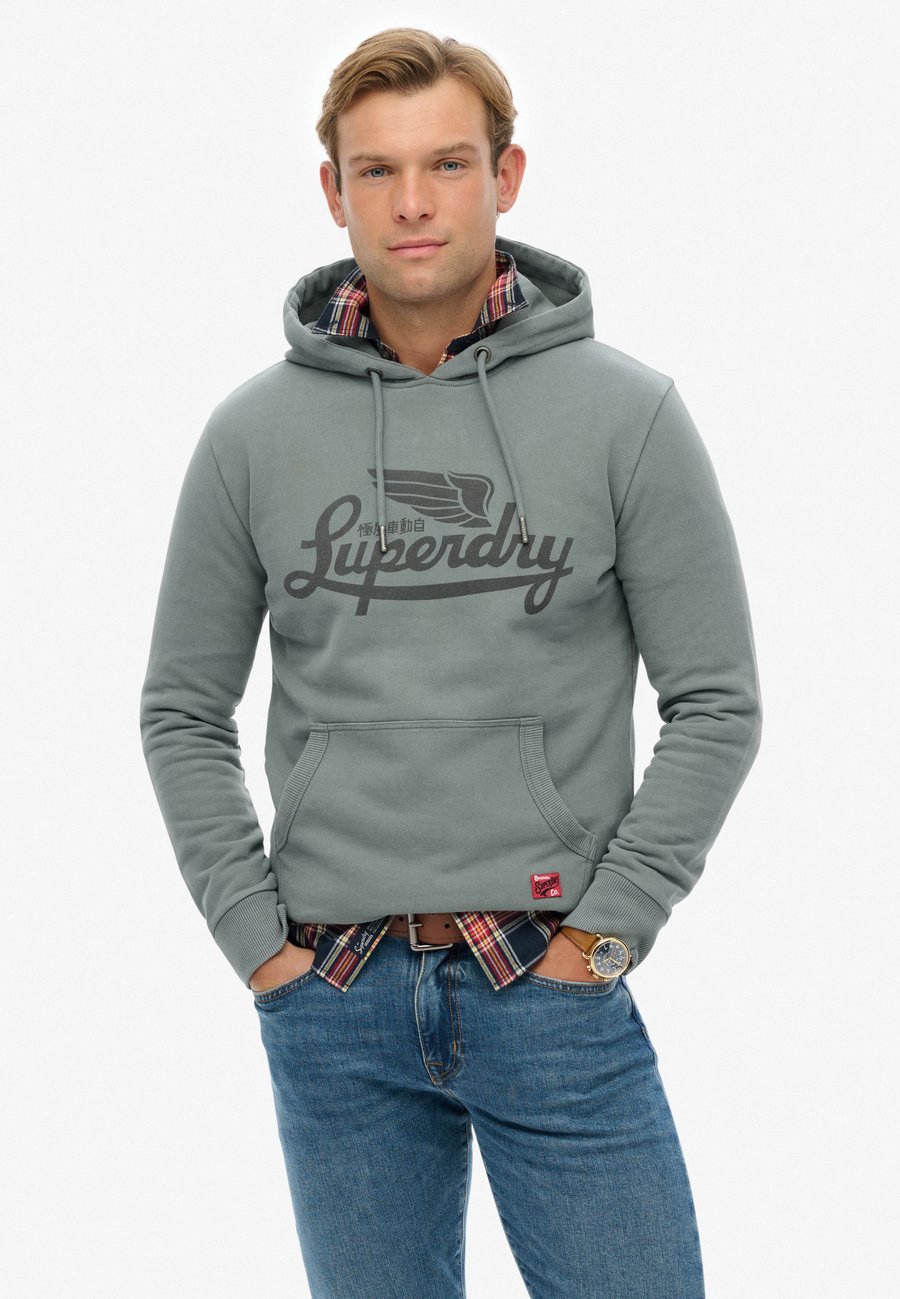 

Худи Superdry & Co HERITAGE BRAND, Stormy Weather Blue/Blue