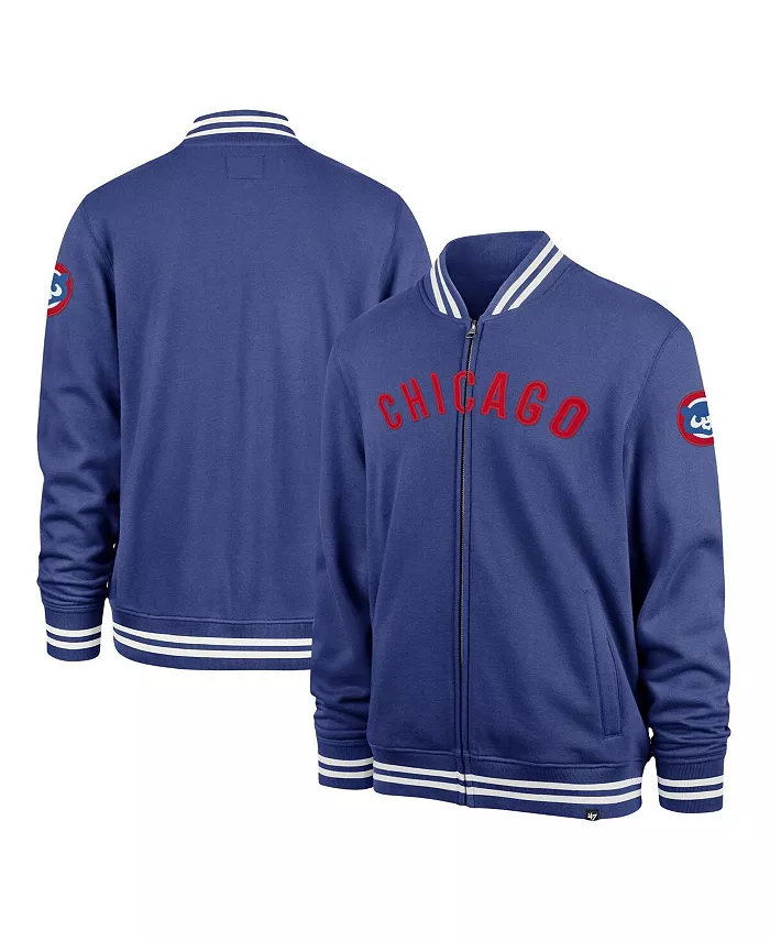 

Мужская бейсбольная толстовка Chicago Cubs Wax Pack Pro Camden на молнии '47 Brand