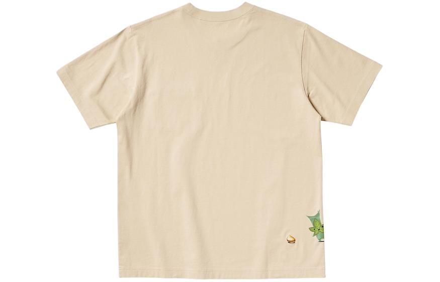 UNIQLO Футболка унисекс, цвет Beige — фото 2