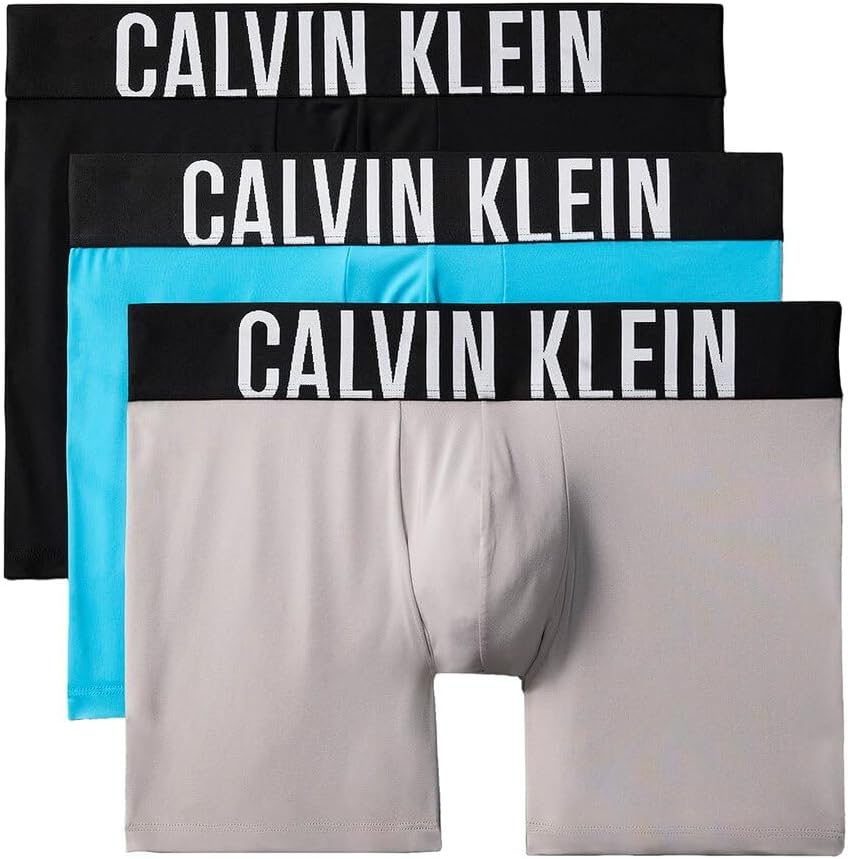 

Комплект из 3 трусов-боксеров Calvin Klein Men Intense Power, Carnival Blue/Black/Misty Grey