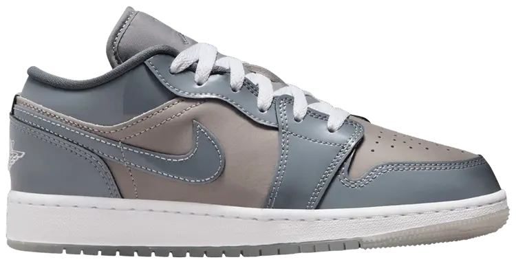 

Кроссовки Air Jordan 1 Low GS 'Patent Cool Grey', серый