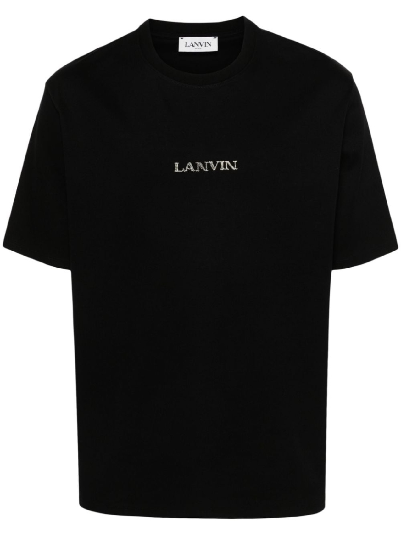 

Lanvin футболка с вышитым логотипом, черный