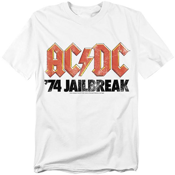 

Футболка с принтом Big & tall ac/dc jail break Licensed Character