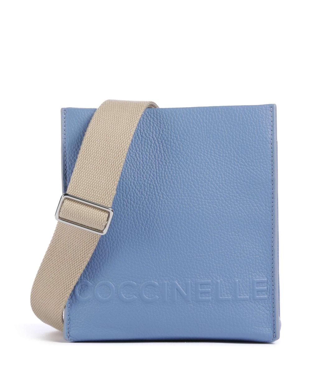 

Сумка Myrtha maxi с логотипом из зернистой кожи Coccinelle, синий