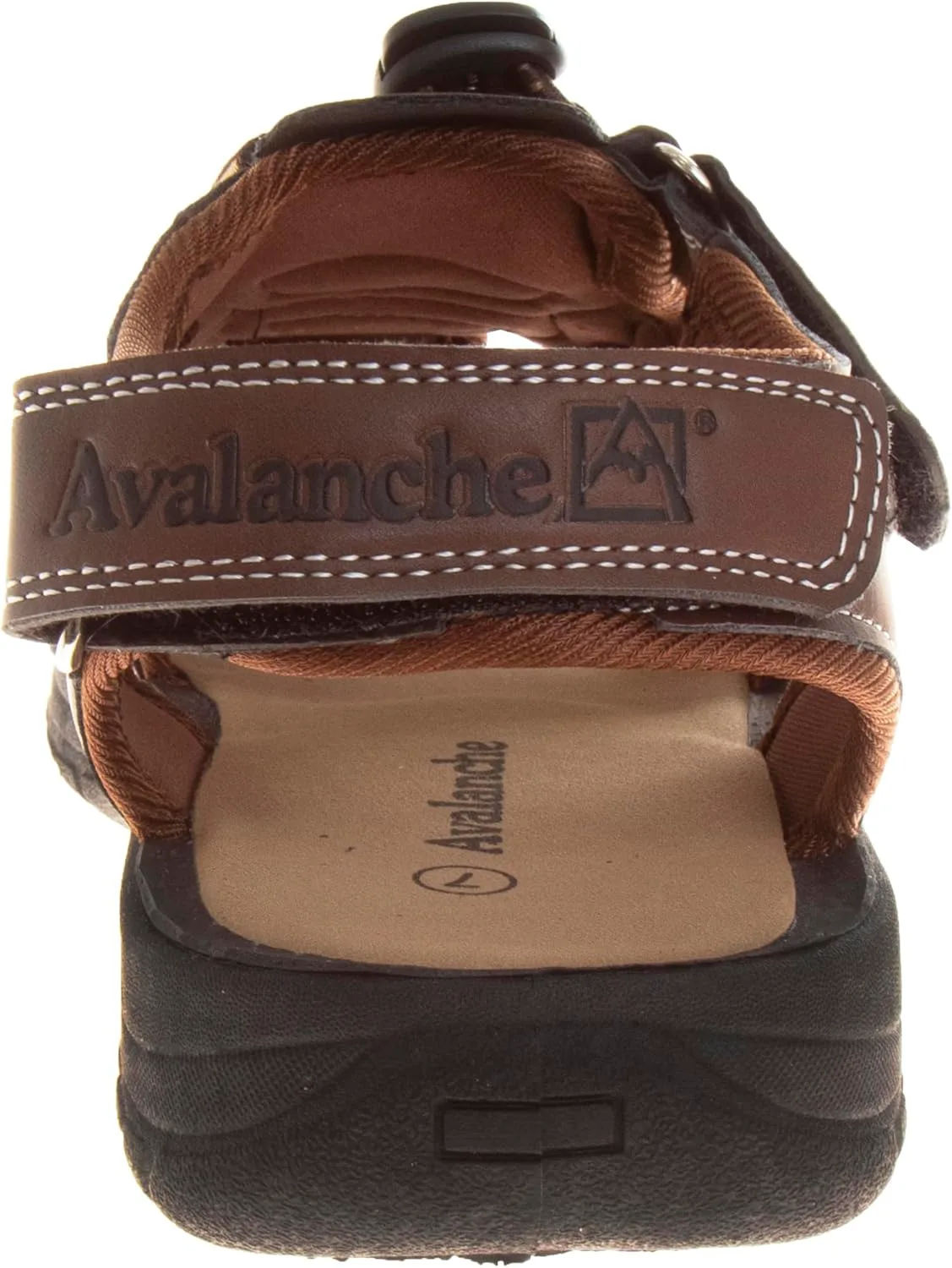 Мужские уличные сандалии Avalanche с рыбачьим дизайном и застежкой на липучке для походов, прогулок и пляжа, сандалии для взрослых, бронза — фото 4