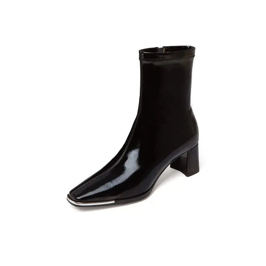 Alxnan Женские полусапожки экрю/черные - черные (без подкладки), цвет Black (Unlined)