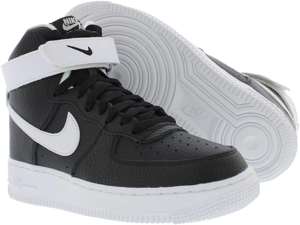 Мужские кроссовки Nike Air Force 1 '07 High, черно-белый — фото 2