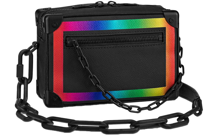 

LOUIS VUITTON Сумка Soft Trunk Taiga Mini Black/Rainbow