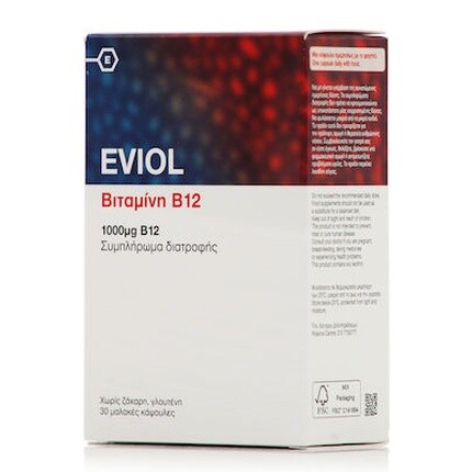 

Витамин B12 1000 мкг 30 мягких капсул Eviol
