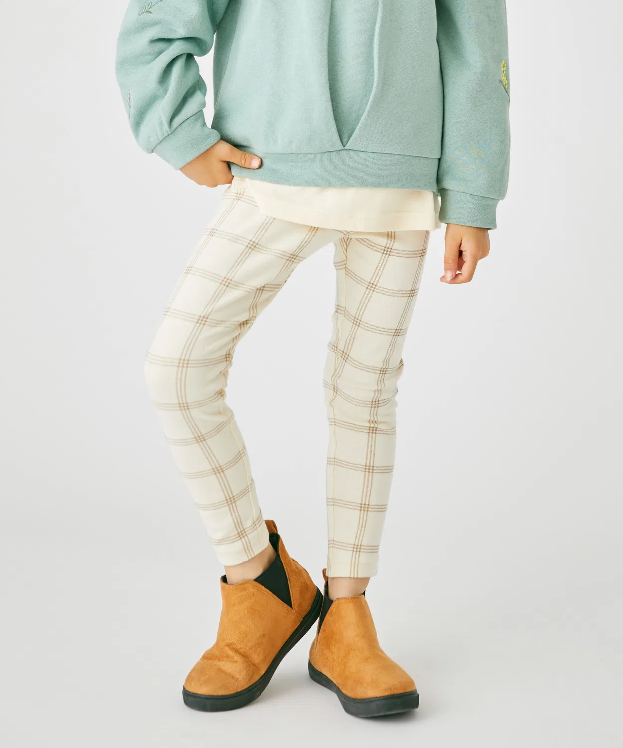 Леггинсы с принтом ever closet 95% хлопок белый
