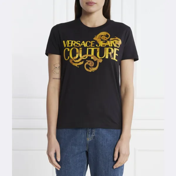 

Футболка стандартного кроя Versace, черный