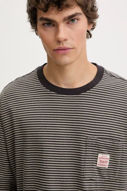 Футболка хлопковая SS TEE x WORKWEAR Levi's, черный — фото 4