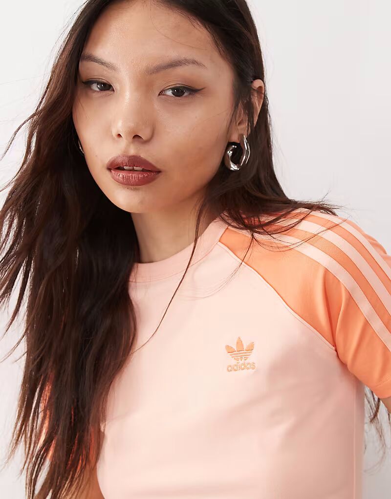 Футболка Adidas Originals Adicolor розового цвета — фото 2
