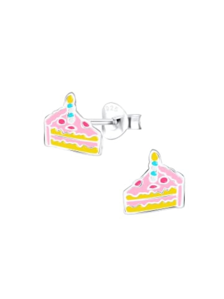 

Alexander York Серьги-гвоздики в форме торта из серебра 925 пробы, комплект из 2 штук