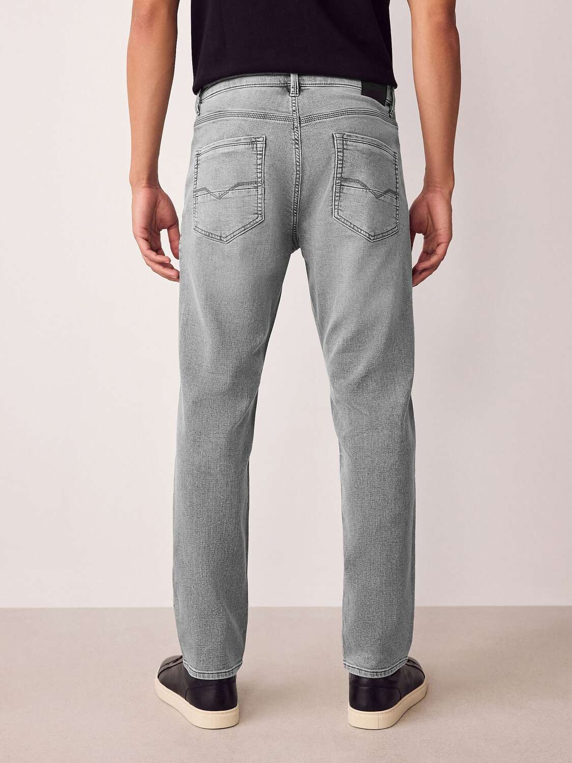 Next Джинсы Slim fit в сером цвете — фото 4