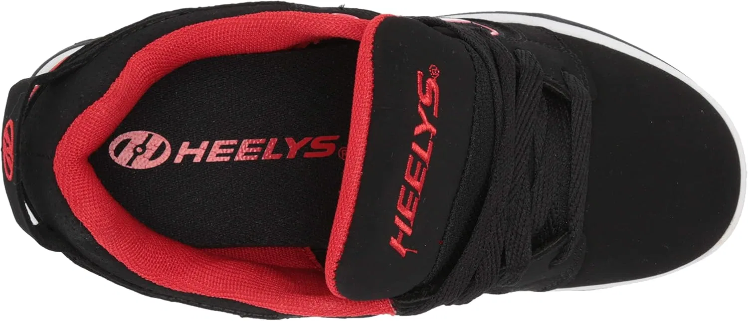 Детские кроссовки с колесиками Heelys, черный/красный — фото 4