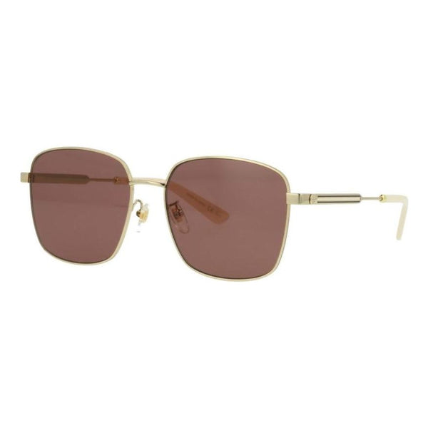 

Солнцезащитные очки square frame metallic brown Gucci, мультиколор