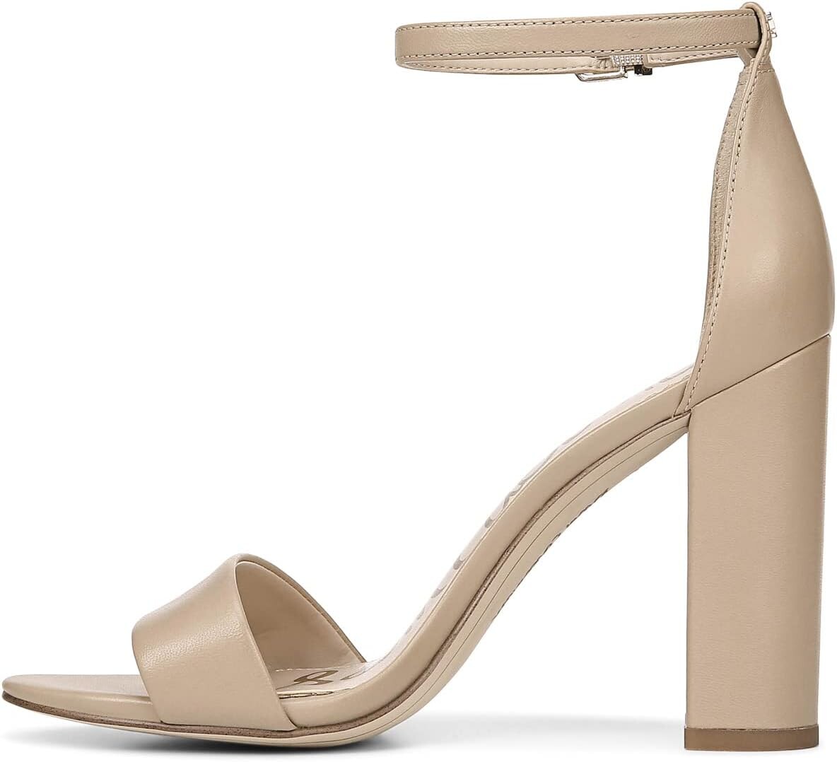 Туфли Sam Edelman Yaro Ankle Strap Sandal Heel, цвет Classic Nude Leather — фото 4