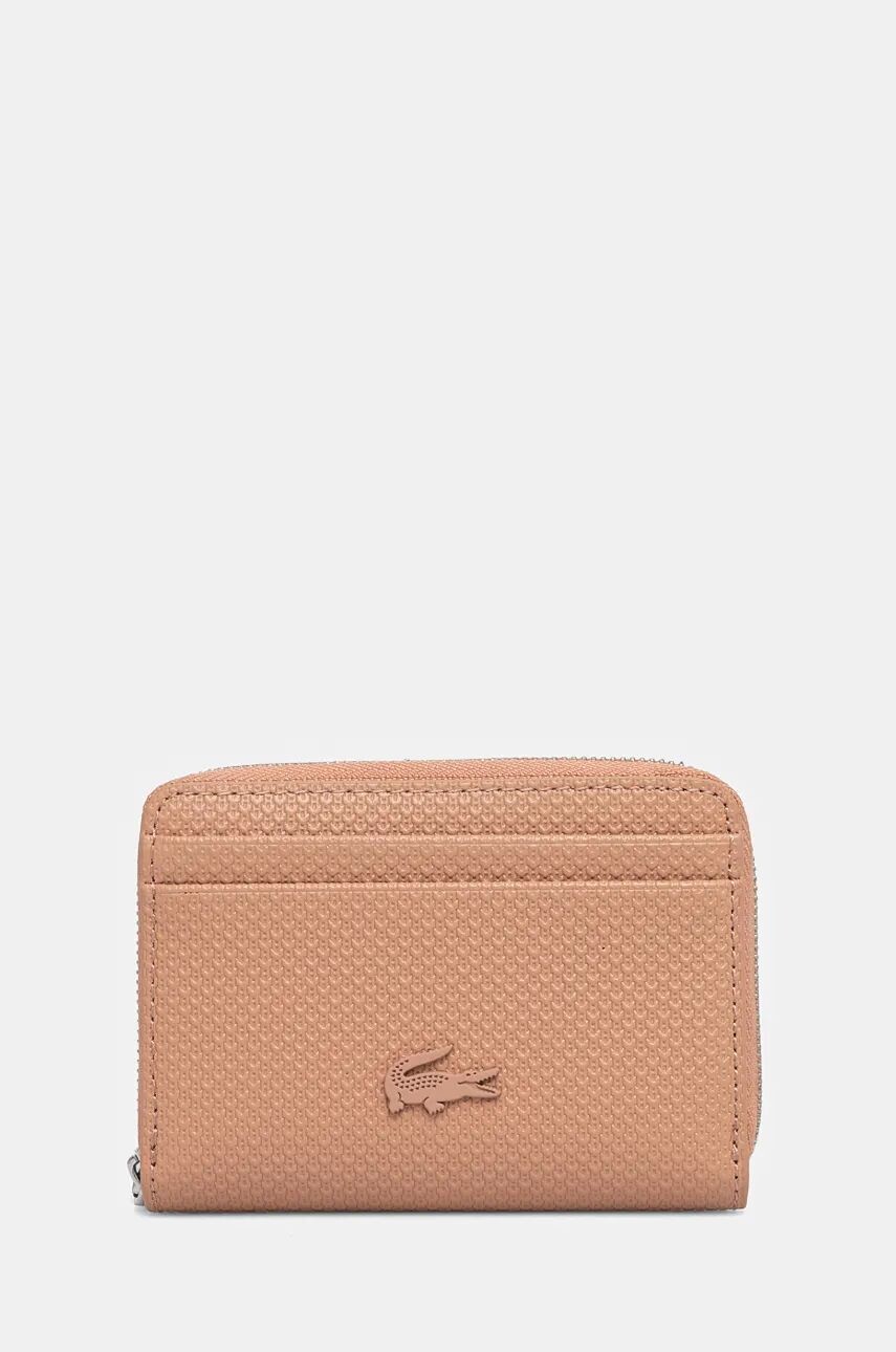 

Кожаный кошелек Lacoste, оранжевый