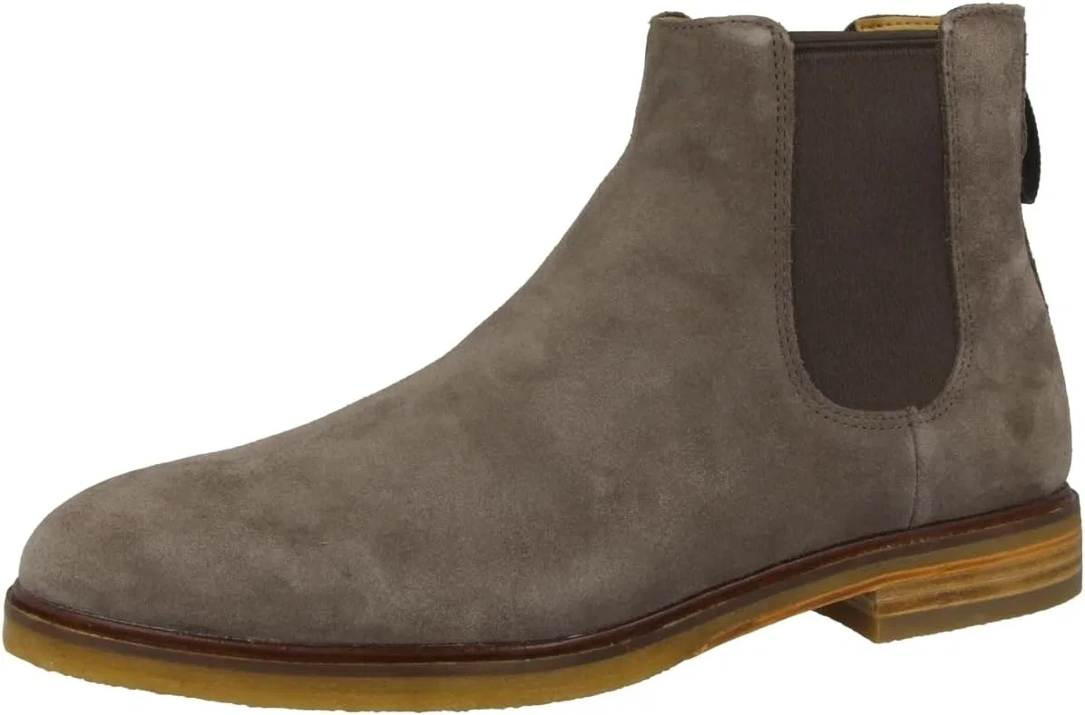 Мужские ботинки Clarks Clark Dale, Gobi Chelsea, Grey Taupe Suede Taupe Suede — фото 4