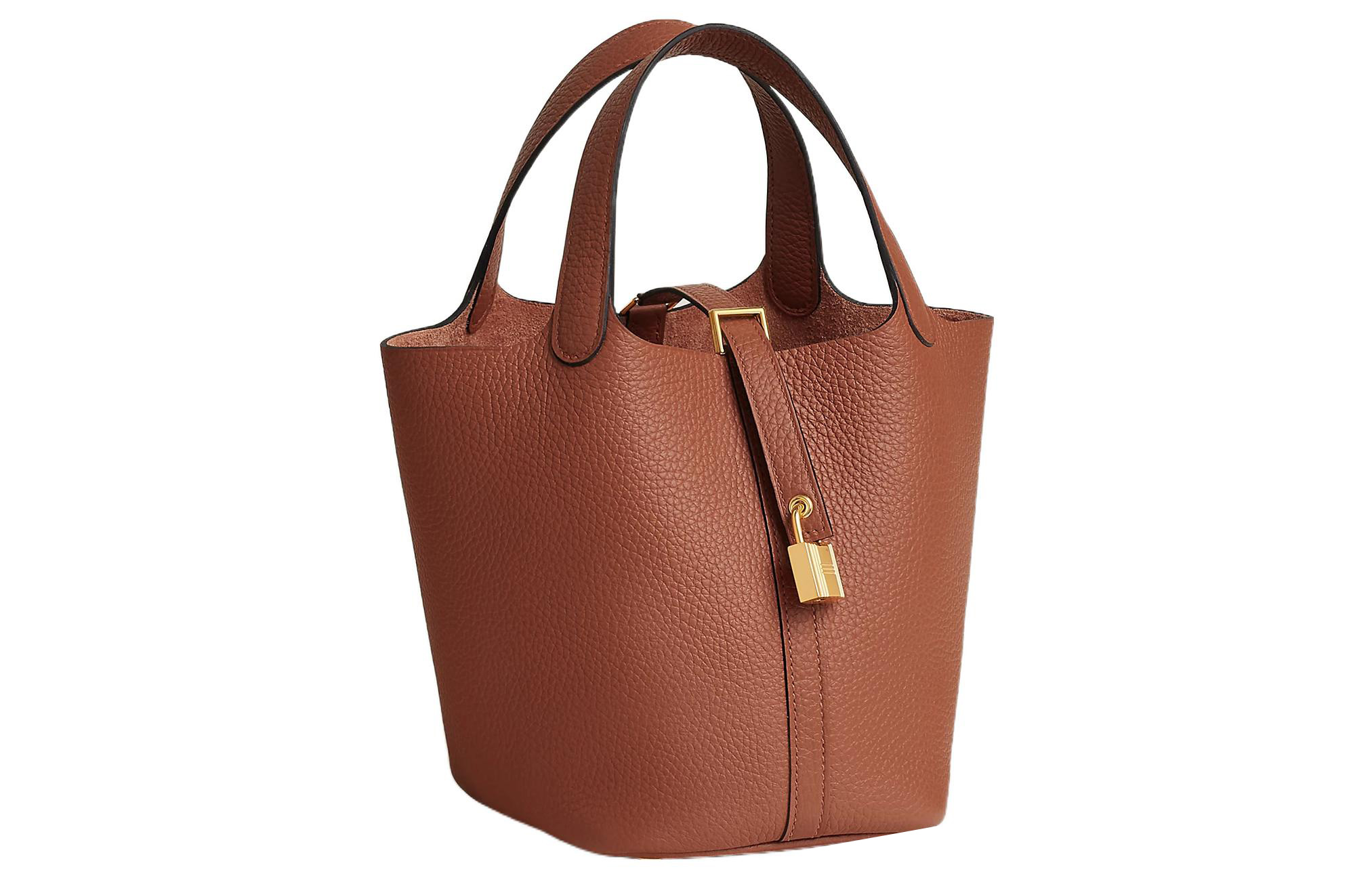 HERMES Сумка Пикотин Лок Клеменс Буллок кожаная корзинка — фото 2