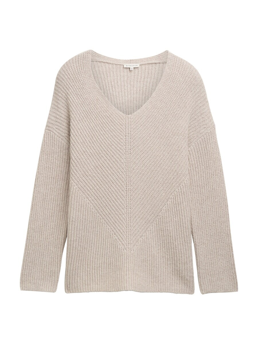 

Базовый свитер Tom Tailor Women + Sweater, светло-бежевый