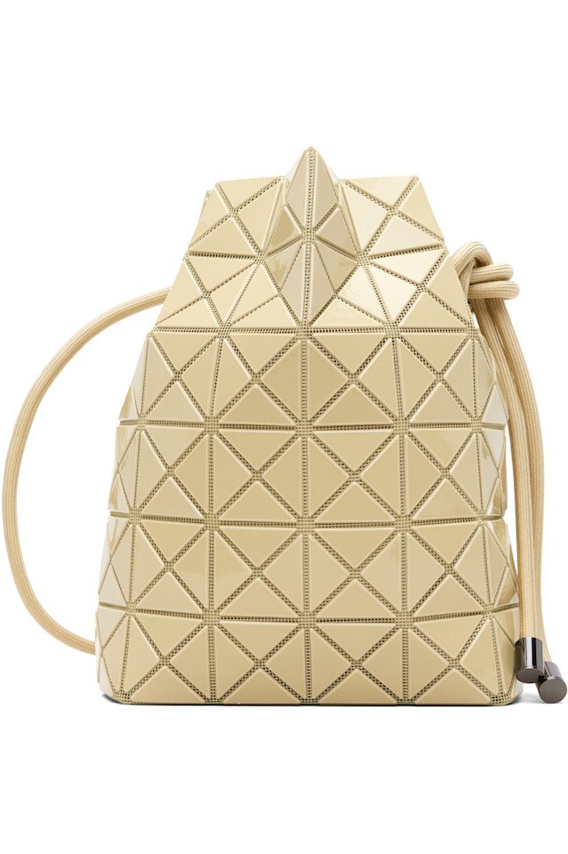 

Bao Bao Issey Miyake Бежевая сумка с отжимателем, однотонная