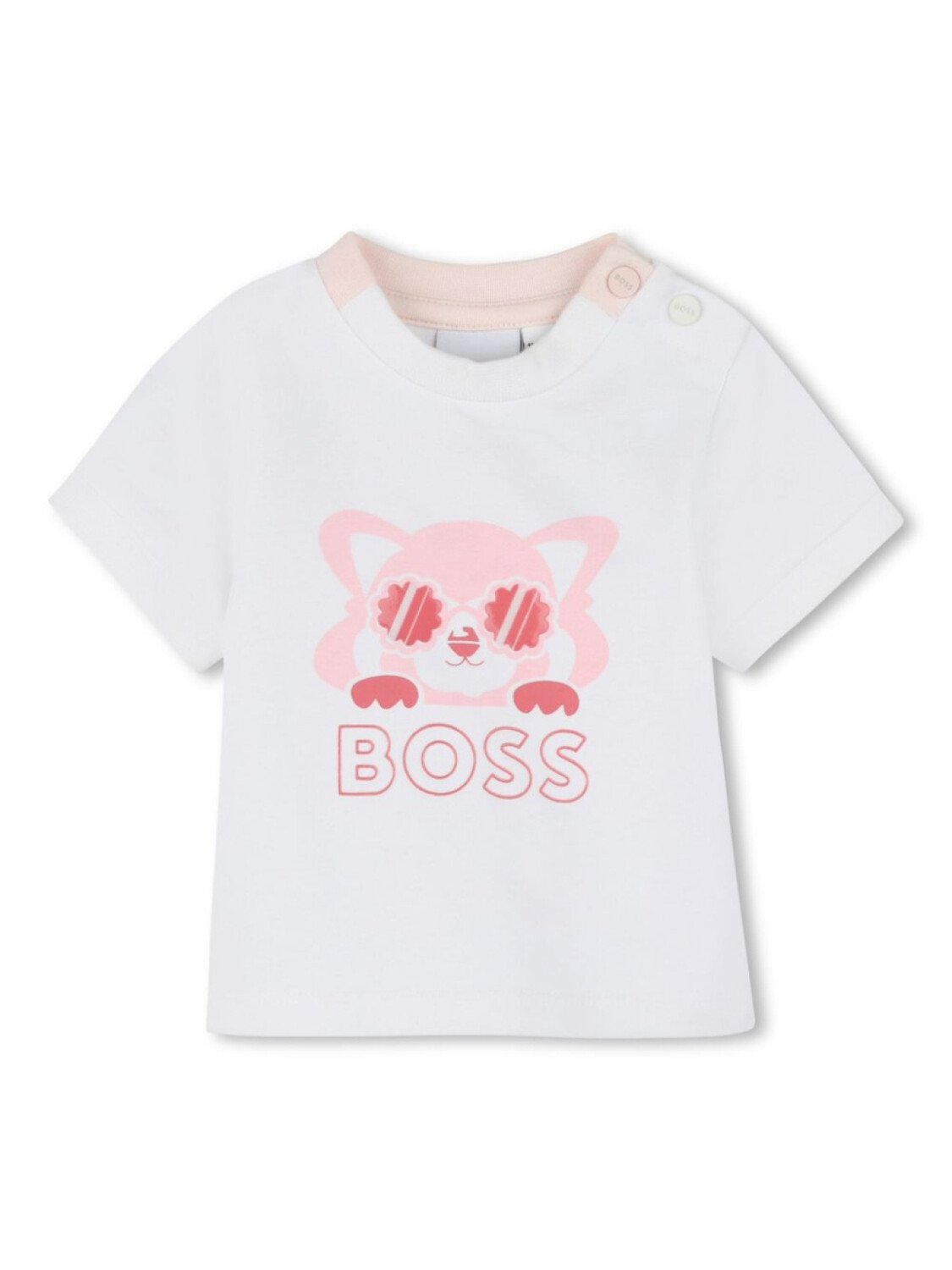 

BOSS Kidswear комплект из топа и брюк в рубчик, белый