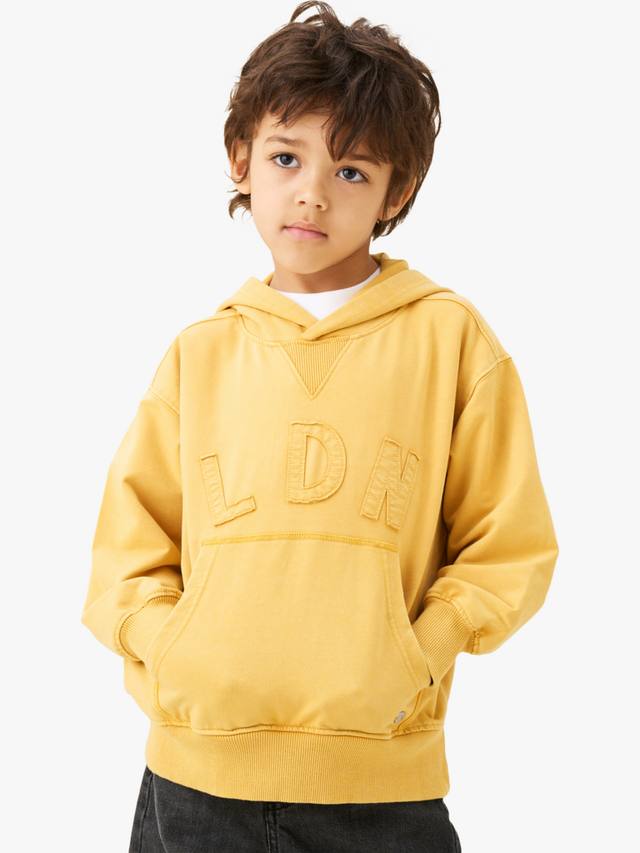 

Детский хлопковый худи с принтом свободного кроя Angel & Rocket, Gold