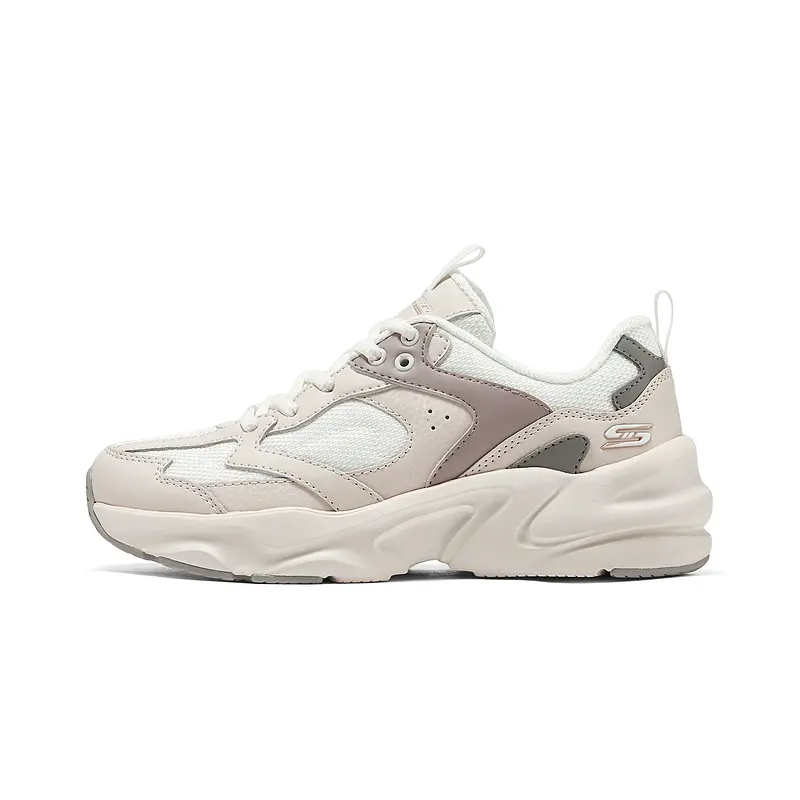

Кроссовки женские DLITES с низким верхом серые/розовые Skechers