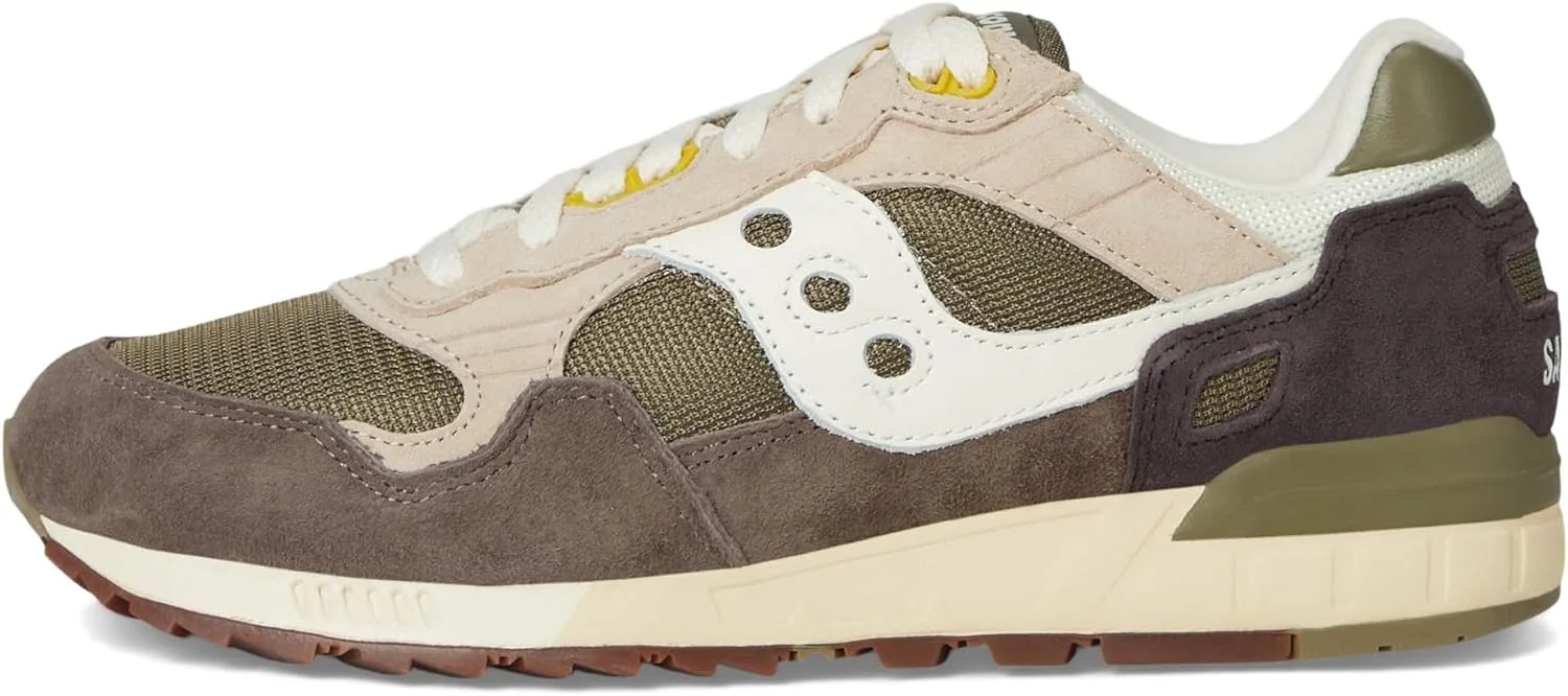 Кроссовки Saucony Shadow 5000 из кожи, зеленые/серые — фото 4