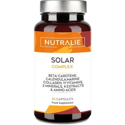 

Капсулы для загара Solar Complex, бета-каротин, ускоритель загара, 30 капсул Nutralie