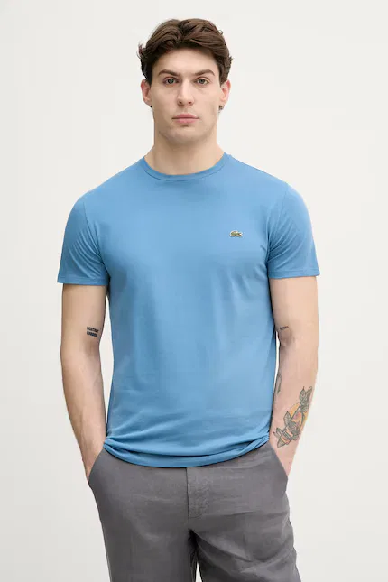 Футболка мужская Lacoste, 100% хлопок, синий