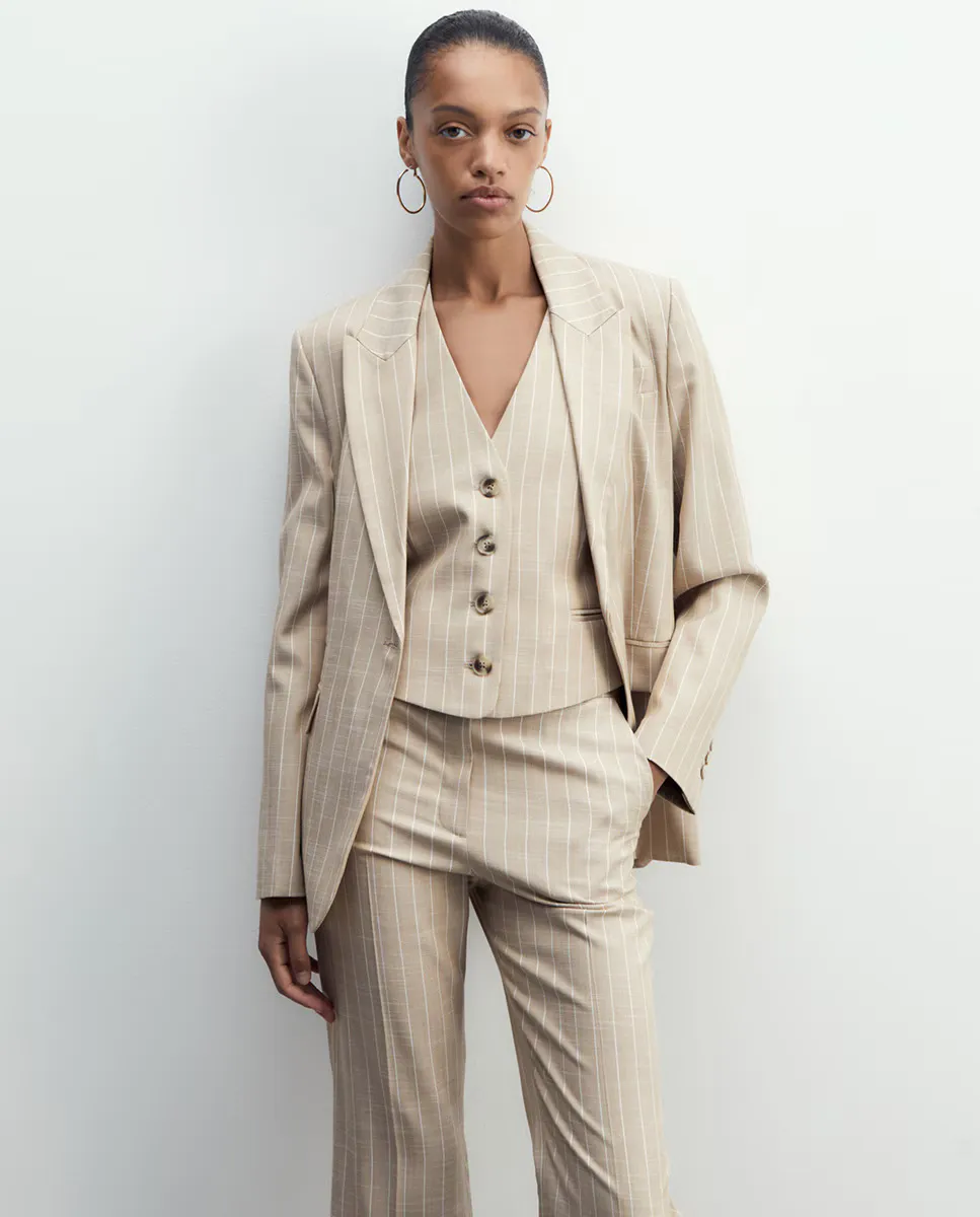 

Полосатая куртка Sfera, коричневый