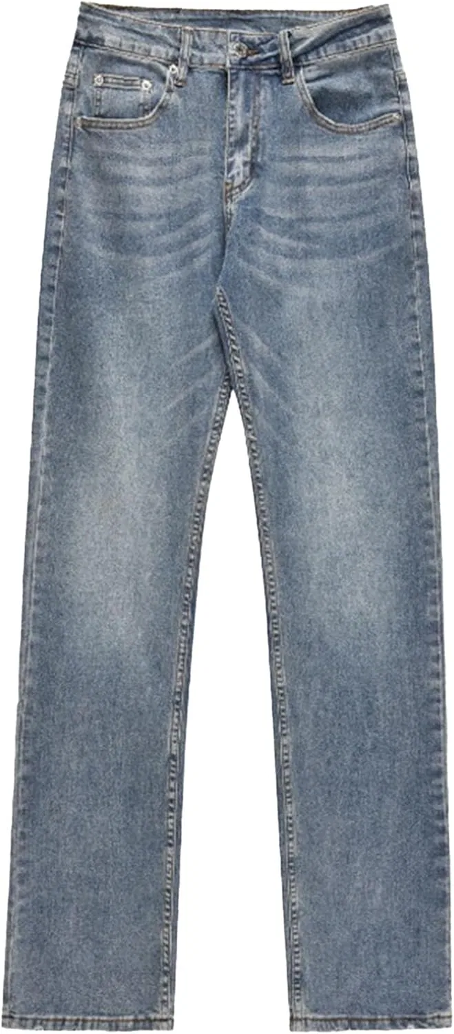 Джинсы с рваными элементами, Slim Fit, синий