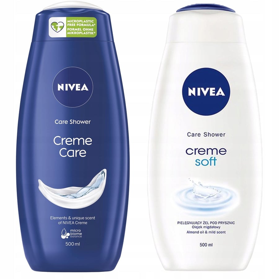 

Nivea Creme, Кремовый гель для душа, 2x500 мл