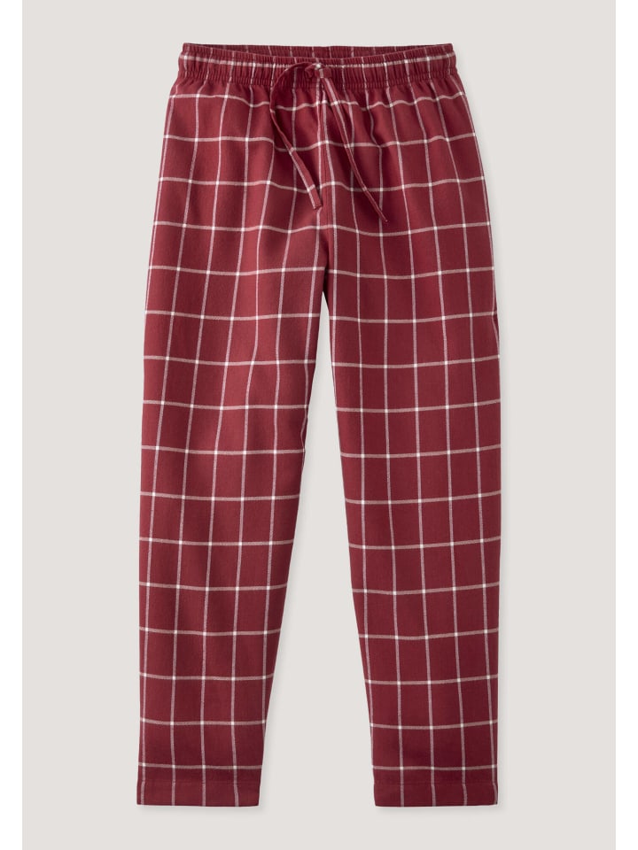 

Hessnatur Фланелевые пижамные штаны огненно-красного цвета