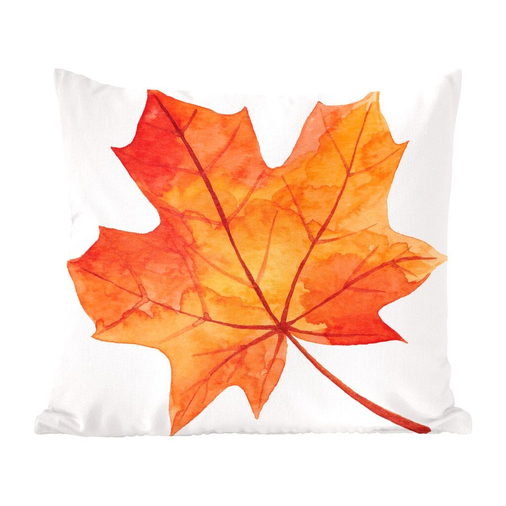 

MuchoWow Декоративная подушка Диванная подушка Декоративная подушка для гостиной 45 x 45 см Осень - Рисунок - Лист - Чехлы на подушки - Декоративные чехлы на подушки - Декоративные наволочки