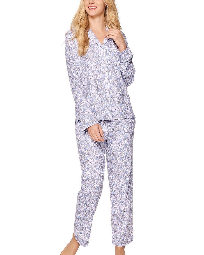 

"Fleur d'Azur" Длинный комплект пижамы Petite Plume, синий